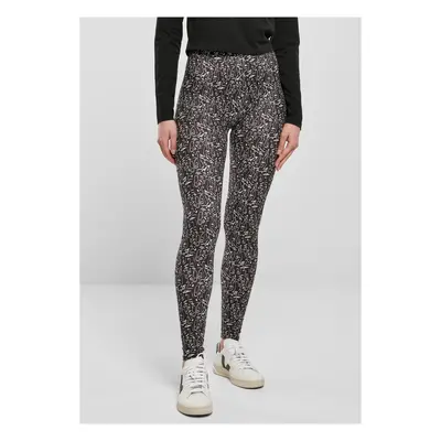 Women's soft leggings AOP blackline