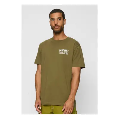 Men's T-shirt Cash Only - olive