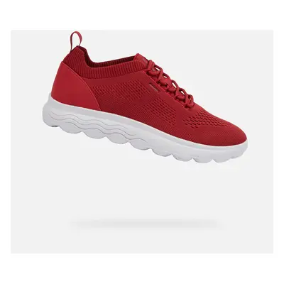 Red men's sneakers Geox Spherica - Men's