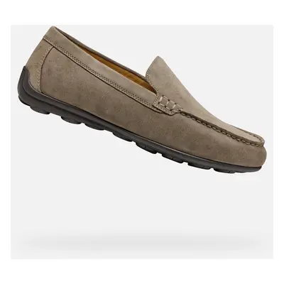 Light grey men's moccasins Geox Spherica EC16 - Men's