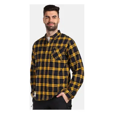 Men's sports flannel shirt Kilpi FLANNY-M Yellow