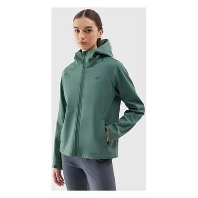 Women's windproof softshell jacket 4F membrane - green