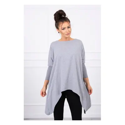 Oversize blouse gray