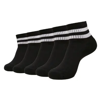 Half Cuff Logo Sports Socks Pack Black