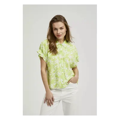 Women's shirt with short sleeves MOODO - green