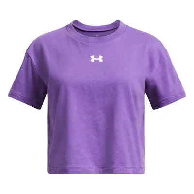 Girls' T-shirt Under Armour CROP SPORTSTYLE LOGO SS