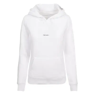 Women's sweatshirt I Don't Give A Hoody white