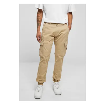 Washed Cargo Twill Jogging Pants Unionbeige