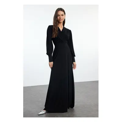 Trendyol Black Plain Maxi Knit Dress