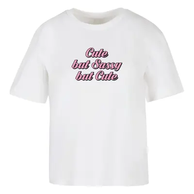 Women's T-shirt Cute But Sassy white