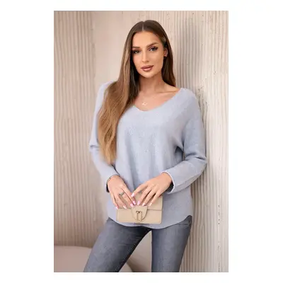 Kesi Włoski V-neck sweater grey