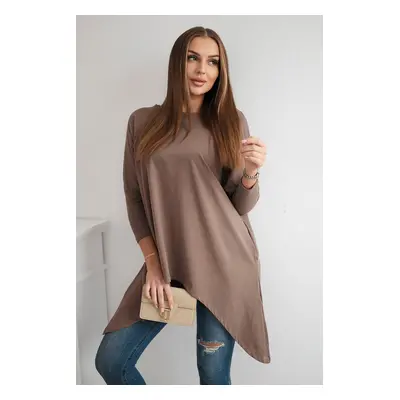 marka niezdefiniowana Blouse oversize cappuccino