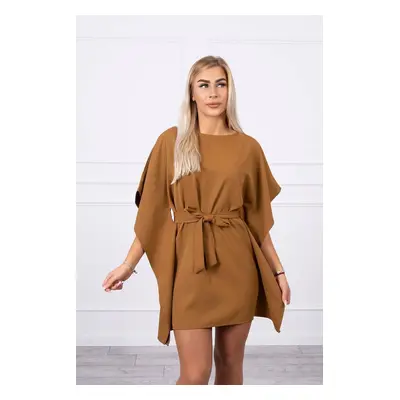 Dress batwings Oversize camel