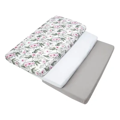 Medi Partners Set of pcs. Fitted Sheet 60x120 cm 100% Cotton Baby Bed Linen Mattress