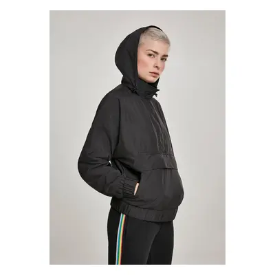 Women's Panel Pull Over Black Jacket