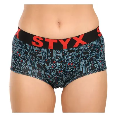 Women's Styx art panties with doodle leg loop