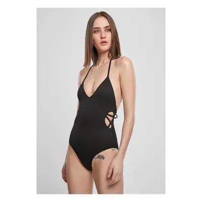 Women's ribbed swimsuit black