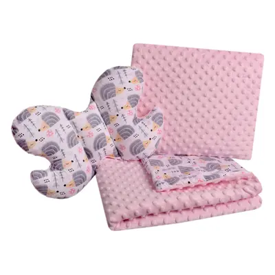 Medi Partners Set of a quilt with a pillow for a stroller