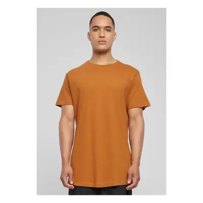 Shaped long caramel T-shirt