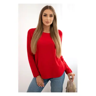 Kesi Włoski Crew neck sweater red