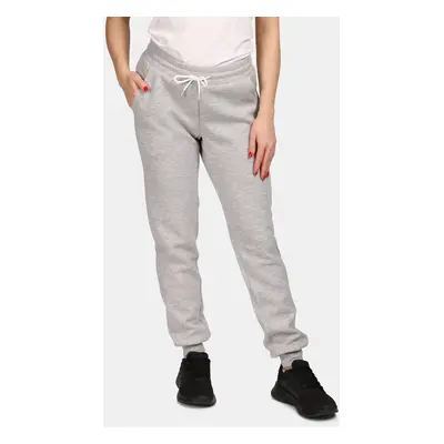 Women's cotton sports sweatpants Kilpi MATTY-W Light grey