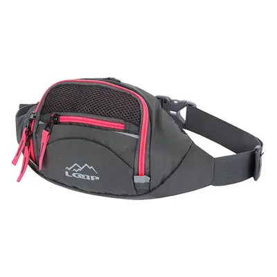 Tourist waist bag LOAP TULA grey/pink