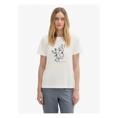 White women's t-shirt Tom Tailor - Women's