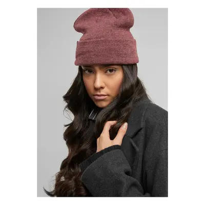 Basic Flap Beanie burgundy melange