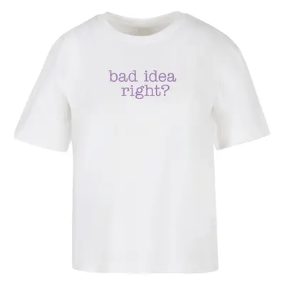 Women's T-shirt Bad Idea white