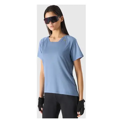 Women's quick-drying cycling T-shirt 4F - blue