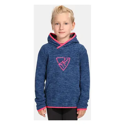 Children's fleece hoodie Kilpi FLOND-JG Dark blue