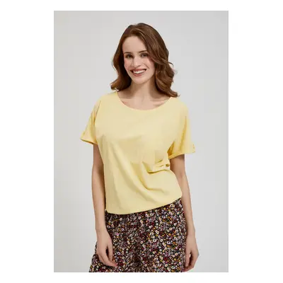 Women's T-shirt MOODO - light yellow