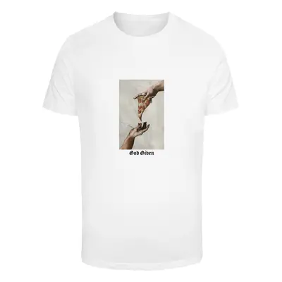 Men's T-shirt God Given Pizza white