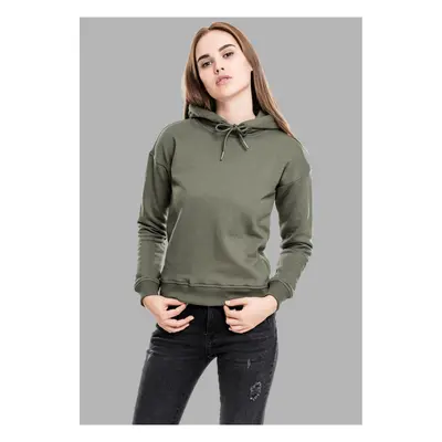 Women's olive hooded