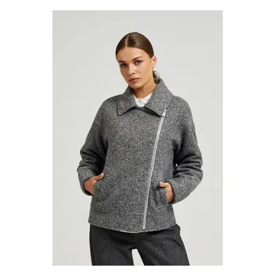 Women's zip jacket MOODO - gray