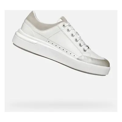 White women's sneakers Geox Dalyla - Women's