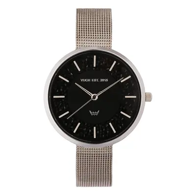 VUCH Sparkly Dark Silver Watch