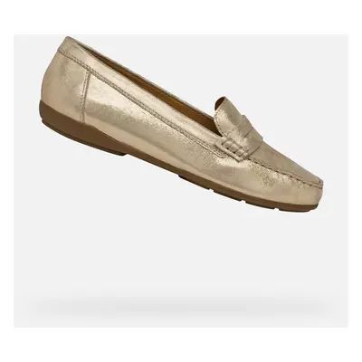 Gold women's moccasins Geox Annytah - Women's