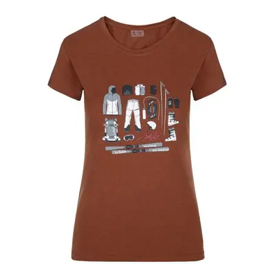 Women's T-shirt with short sleeves Kilpi TORNES-W Dark Red