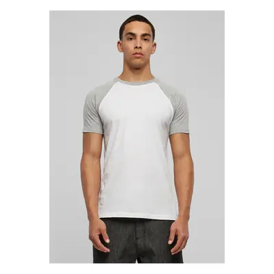 Contrasting raglan T-shirt wht/grey