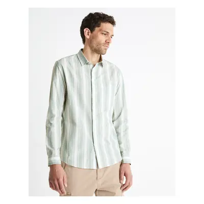 Celio Cotton Shirt Bastripes - Men