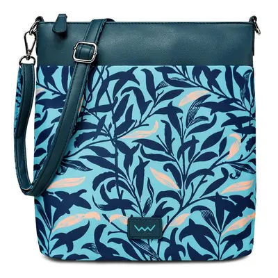 VUCH Smokie Leaves Turquoise Handbag