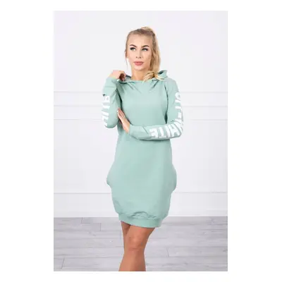 Off White dress dark mint