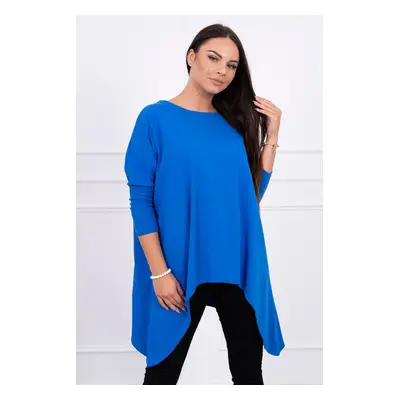 Oversize blouse purple-blue