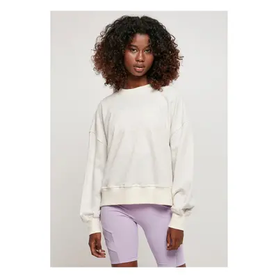 Women's Oversized Rainbow Crewneck Light Grey