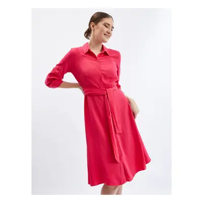 Orsay Dark pink Ladies Shirt Dress - Women