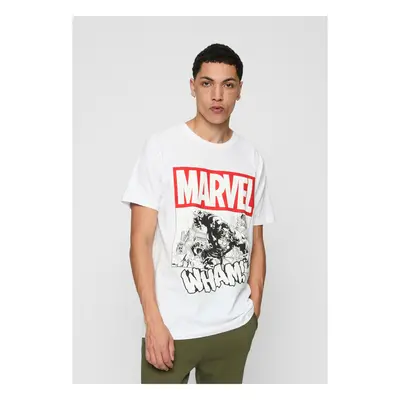 White Avengers Smashing Hulk T-shirt