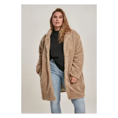 Women's Oversized Sherpa Coat Sand