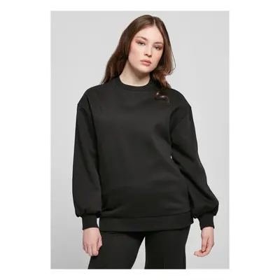 Women's Organic Oversized Crew Black