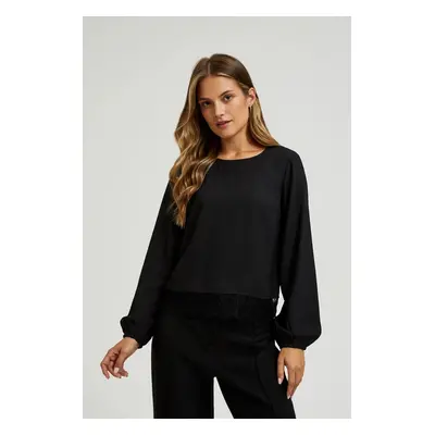 Women's blouse with lace MOODO - black